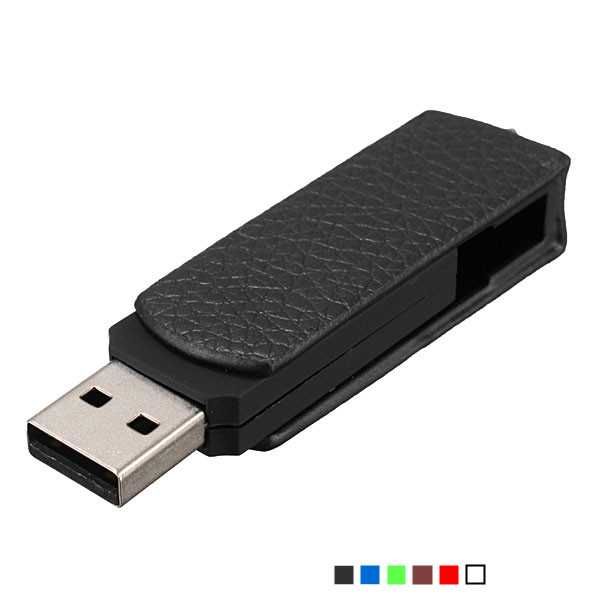 

32GB Swivel USB 2.0 Leather Flash Drive Memory Foldable Thumb U Disk
